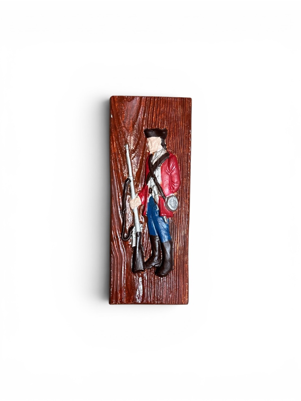 Vintage Mid Century Civil War American Revolutionary War Soldier Chalkware 14”